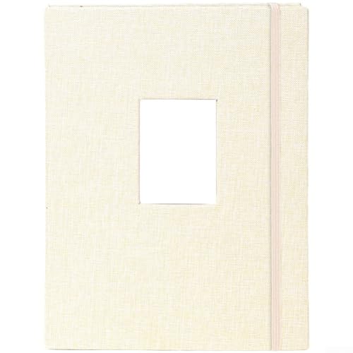 Fotoalbum für 208 Fotos, mit Leineneinband und transparenten Hüllen, zur Aufbewahrung von Karten, Briefmarken und Erinnerungsstücken (Khaki) von NbgrvB