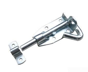 Galvanisierter Türriegel mit rostbeständiger Beschichtung für den Außen- und Innenbereich, robuste Stahlkonstruktion für sicheres Verriegeln an Holz- und Metalltüren (15 cm beschichtet) von NbgrvB