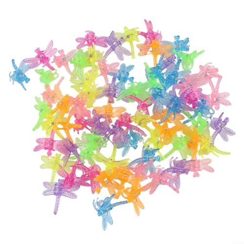 Gartenpflanzen-Stützclips in einzigartiger Libellen-Form, wiederverwendbare Kunststoff-Clips für Orchideen und Kletterpflanzen, perfektes Gartenwerkzeug (7 Farben) von NbgrvB