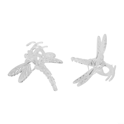 Gartenpflanzen-Stützclips in einzigartiger Libellen-Form, wiederverwendbare Kunststoff-Clips für Orchideen und Kletterpflanzen, perfektes Gartenwerkzeug (einfarbig) von NbgrvB
