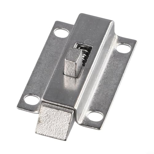 Intelligentes Design, federbelasteter Edelstahlriegel mit Sprungfunktion für bequeme Verwendung an Türen und Fenstern überall (B) von NbgrvB