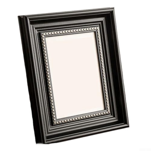 Klassischer 10 schwarzer Bilderrahmen mit Vintage-Textur und breiten Streifen zum Präsentieren von Erinnerungen und für Kunstwerke an Wänden oder Tischdisplays (antikes Schwarz) von NbgrvB