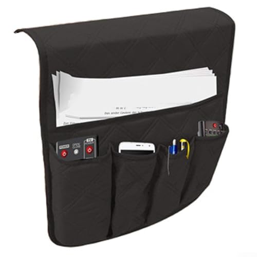 Kompakter Sofa-/Stuhl-Organizer mit 5 Taschen, um Ihren Wohnbereich aufgeräumt zu halten (schwarz) von NbgrvB