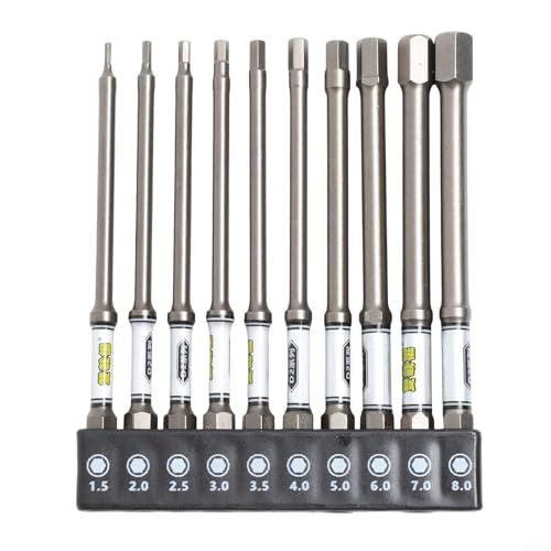 Kompaktes magnetisches Schraubendreher-Bit-Set 11-teilig in handlicher Halterung, perfekte Ergänzung für Ihren Werkzeugkasten (B) von NbgrvB