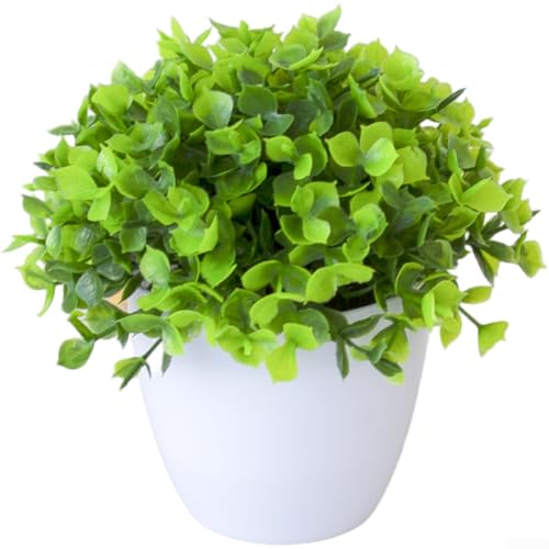 Künstliche Pflanze Bonsai Gras Ball aus Kunststoff für Desktop Ornament und realistisches Aussehen (E) von NbgrvB