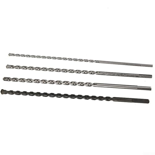 Langer Steinbohrer 300 mm mit Dreieckschaft, passend für 6/8/10/12 mm für leichten Beton und Stein (8 x 300 mm) von NbgrvB
