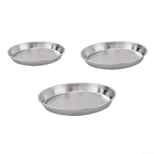 Leichte Grillplatte aus Edelstahl mit wärmeleitender Schicht für gleichmäßige Wärmeverteilung, geeignet für Outdoor-Grill und Innenbereich (17,5 x 15,3 cm) von NbgrvB