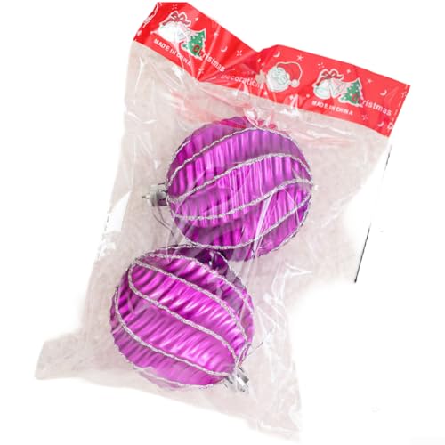 Leichte PVC-Weihnachtskugel mit Schneeflockenmuster zum Aufhängen an Urlaubsbäumen und saisonaler Präsentation (D) von NbgrvB
