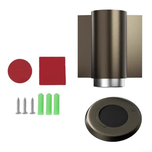 Magnetischer Türstopper für den Innenbereich mit Bodenhalterung und starkem Magnet, geeignet für verschiedene Türarten, um Zuschlagen und Lärm zu vermeiden (Kupfer) von NbgrvB
