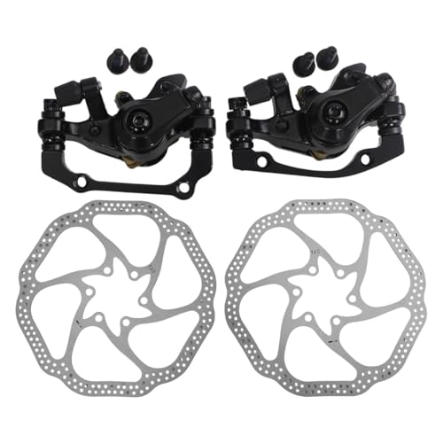 Mechanischer Scheibenbremssattel, 160 mm, reibungsloser Betrieb für Mountain-Fahrten (vorne + hinten + 2 x Scheiben) von NbgrvB