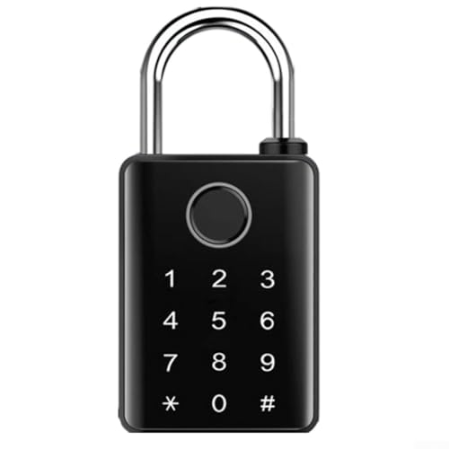 Multifunktionales Fingerabdruck-Vorhängeschloss mit mobiler Kompatibilität und Haltbarkeit (10 mm) von NbgrvB