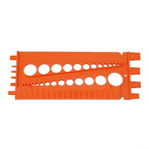 Mutter und Bohrer Gewindeschrauben Messlehre Werkzeug Metrische Imperiale Gauge Lineal Tester (orange) von NbgrvB