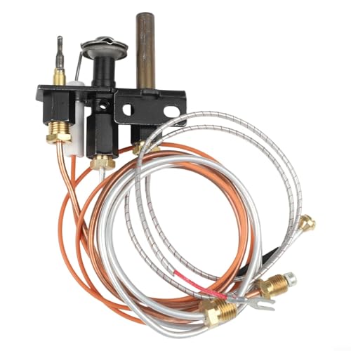 NbgrvB 3-Wege-Gas-Pilot-Baugruppe für Propan-Erdgas-Kamine, für Majestic/Temco/Vermont/Gussteile/HHT/Dutchwest, mit 45,7 cm Pilotrohr, 66 cm Thermoelement, 83 cm, Thermopile 66 cm Zünder NbgrvB 3-Wege-Gas-Pilot-Baugruppe für Propan-Erdgas-Kamine, für Majestic/Temco/Vermont/Gussteile/HHT/Dutchwest, mit 45,7 cm Pilotrohr, 66 cm Thermoelement, 83 cm, Thermopile 66 cm Zünder von NbgrvB