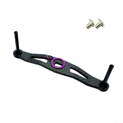 NbgrvB Angel-Wippgriff für DAIWA BaitCasting Rollen, Kohlefaser-Material, leicht, 10 g, perfektes Ersatzteil (lila) von NbgrvB