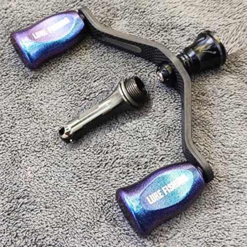 NbgrvB Angelrolle Doppel-Wipparm Griff mit Balance-Bar 29 g Kohlefaser (blau-lila) von NbgrvB