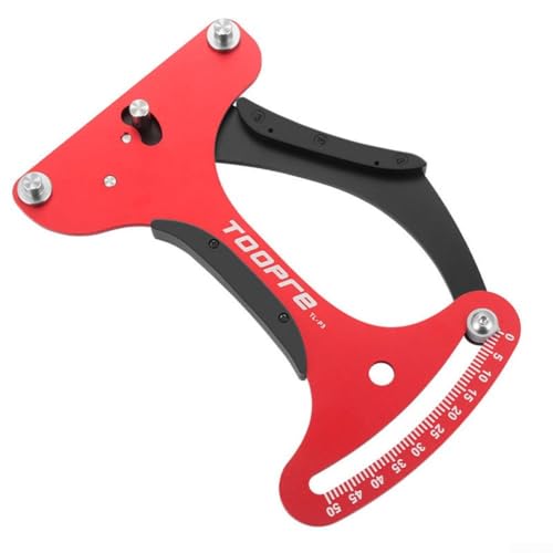 NbgrvB Fahrrad-Speichenspannungsmesser Werkzeug für Radbau und Reparatur, misst absolute Spannung, Legierungskonstruktion mit Edelstahl-Komponenten, inklusive Spannungsvergleichstabelle (rot) von NbgrvB