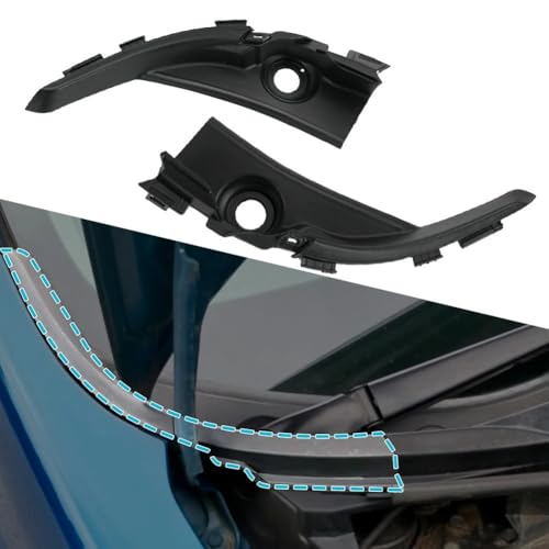 NbgrvB Frontscheiben-Eckverkleidungs-Set für Honda Civic 9. Generation, Frontscheiben-Eckverkleidung, Paar, passend für 2012 2015 Modelle von NbgrvB