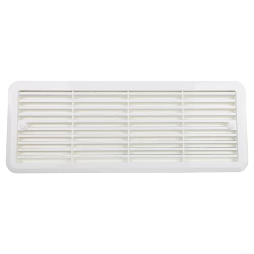 NbgrvB Lüftungsgitter 62445480, wetterbeständiges, robustes ABS-Material, für Thetford Kühlschrank-Entlüftungsabdeckung für Wohnmobil, Wohnwagen, Kühlsystem-Ersatz, 483 x 186 mm (weiß) von NbgrvB