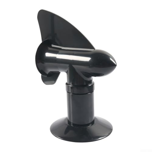 NbgrvB RV-Abwasserentlüftung, Wohnmobil-Abwasser-Belüftungsabdeckung, Zyklon-Abwasser-Entlüftungsabdeckung mit 360-Grad-Drehfunktion für Wohnmobil-Halte-Tankrohre (schwarz) von NbgrvB