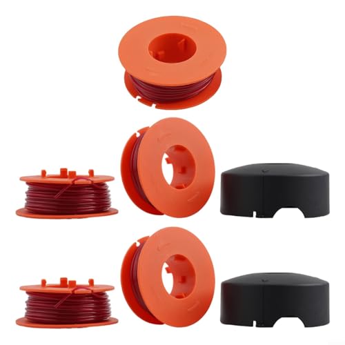 NbgrvB Rasentrimmerspule, Ersatzschnur, automatisches Vorschubsystem, Gartentrimmer-Teile für Bosch ART Zubehör, Rasentrimmer, Faden, Combitrim kompatibel, Easytrim Ersatz (5 Pools + 1 Abdeckung) von NbgrvB