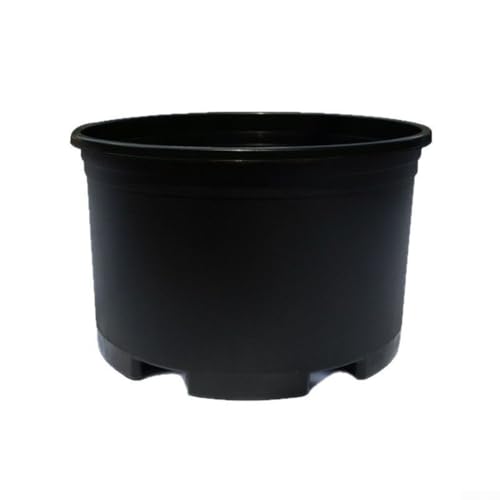NbgrvB Runde Kunststoff-Pflanztöpfe mit Drainagelöchern zur Verschönerung des Gartenbereichs (34 cm) von NbgrvB