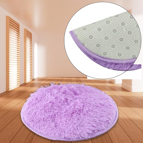 NbgrvB Ultraweicher Shaggy-Teppich mit rutschfester Unterseite, für mehr Komfort in Wohnzimmer, Schlafzimmer und kinderfreundlichen Zimmern, 40 cm, Violett NbgrvB Ultraweicher Shaggy-Teppich mit rutschfester Unterseite, für mehr Komfort in Wohnzimmer, Schlafzimmer und kinderfreundlichen Zimmern, 40 cm, Violett von NbgrvB