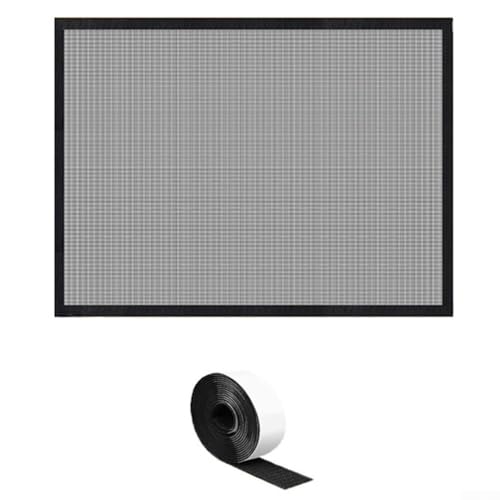 Netz-Kaminschutz-Türabdeckung, schwarz, PVC-Sicherheitsschild, dichtes Gitter, Türschutz für den Innenbereich (73,7 x 114,3 cm) von NbgrvB