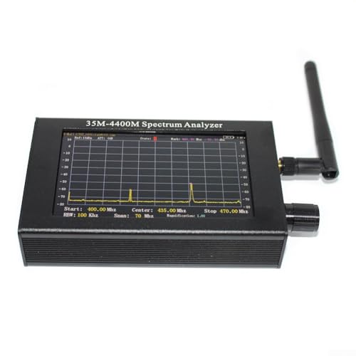 Netzwerkanalysator 35M-4400MHz Handheld Portable Spektrum Analyzer 4,3 Zoll mit 2000mAh Stm32f407 Mikrocontroller Hauptfrequenz 168M Netzwerkanalysator 35M-4400MHz Handheld Portable Spektrum Analyzer 4,3 Zoll mit 2000mAh Stm32f407 Mikrocontroller Hauptfrequenz 168M von NbgrvB