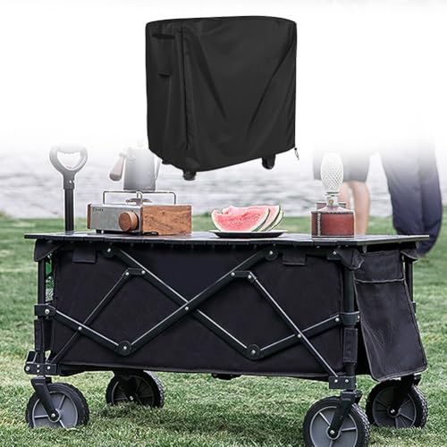 Outdoor-Tischabdeckung, Outdoor-Esswagen-Abdeckung, strapazierfähig, wasserdicht, 420D-Oxford-Gewebe, passend für bewegliche Esswagen, Vorbereitungstisch (88,9 x 61 x 88,9 cm) von NbgrvB