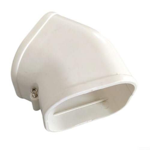 PVC-Abdeckungs-Set für Mini-Split-Klimaanlagen, dekorative PVC-Abdeckung für zentrale Wechselstrom- und Wärmepumpensysteme, Schlauchabdeckung, 6 Größen (135° flacher Winkel) von NbgrvB
