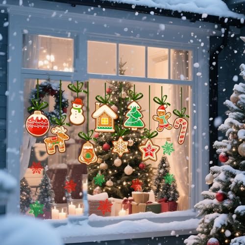 PVC ChristmFor as WFor All For and Window Stickers, Removable For And ReusFor able, Designed to EnhFor HolidFor ay Home Decor with Festive Motifs von NbgrvB