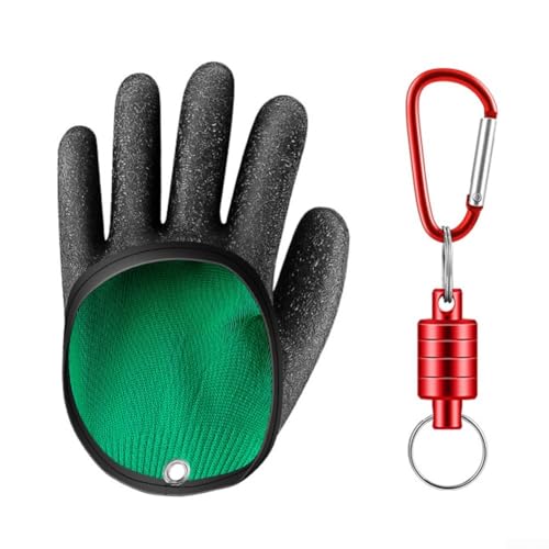 Premium Angelhandschuhe mit Magnetverschluss, perfekt für professionelle Angler (linke Hand) von NbgrvB