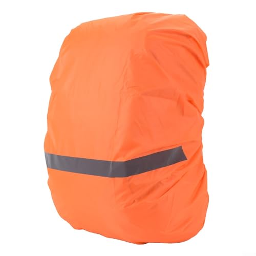 Rucksack Regenschutz Wasserdicht Regenschutz mit reflektierenden Streifen für Wandern Camping Reisen (L(M(30-40L) Orange) von NbgrvB