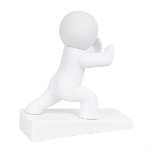 Rutschfester Türstopper, der das Verrutschen der Tür blockiert und Böden und Haustiere in normalen Haustüreinstellungen schützt (weiß) von NbgrvB