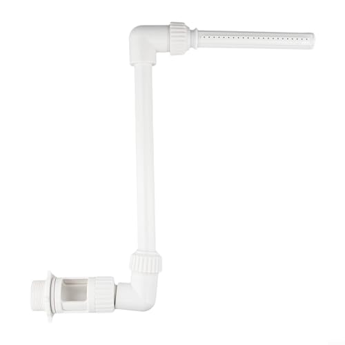Schwimmbad Wasserfall Brunnen Dual Head Wassersprüher Einstellbare Pool Düse Spray Brunnen Für Garten Pool Kühlwasser Spaß Aufstellpool (Weiß) von NbgrvB