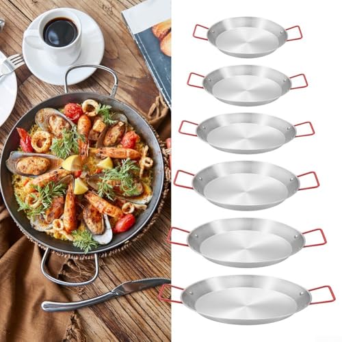 Servierplatte und Snack-Tablett aus Edelstahl für kulinarische Profis (26 cm) von NbgrvB