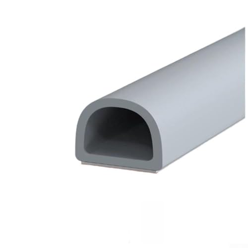 Silikon-Wetterabisolierstreifen mit Druckleitungen zur Isolierung zu Hause, blockiert Wind, Lärm, Staub, Lichtlecks und Insekten mit selbstklebender Rückseite (grau) von NbgrvB