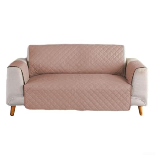 Sofabezug Couch Sofa Schonbezug für 3 Kissen Couch Sofabezug für Hunde wasserdicht, haustierfreundlich, verstellbare Passform schützt Möbel (137 x 190 cm braun) von NbgrvB
