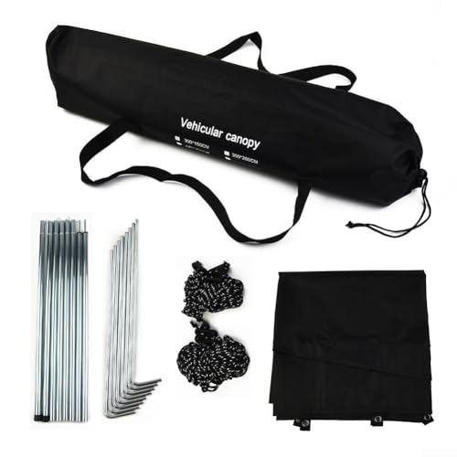 Sonnendach für Wohnmobile und Lieferwagen, mit wasserdichtem, feuerhemmendem Polyestergewebe und stabilem Drei-Stangen-Design, bietet große Schattenfläche für Wohnmobil und SUV Sonnendach für Wohnmobile und Lieferwagen, mit wasserdichtem, feuerhemmendem Polyestergewebe und stabilem Drei-Stangen-Design, bietet große Schattenfläche für Wohnmobil und SUV von NbgrvB