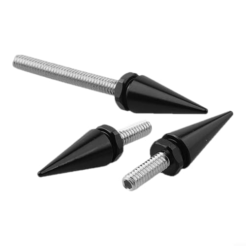 Spike-Schrauben für Windschutzscheiben-Verkleidung für Street Glide FLHX 2014 2023, geschmiedetes Aluminium-Design für aggressiven Stil (schwarz) von NbgrvB