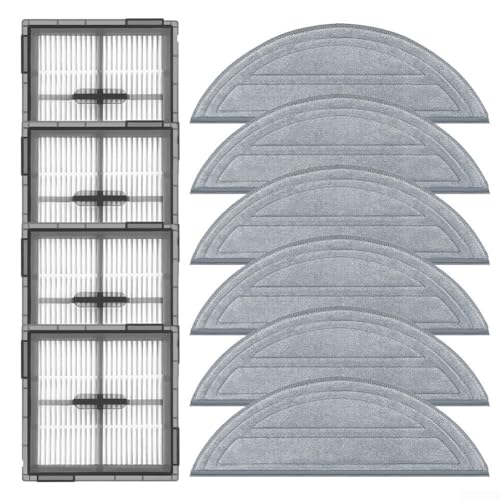 Staubsauger-Ersatzteil-Set, komplettes Teileset, für Q10, S5+, Q10, VF, Q10V+, 10-teilig, inkl. Wischtücher und Luftfilter von NbgrvB