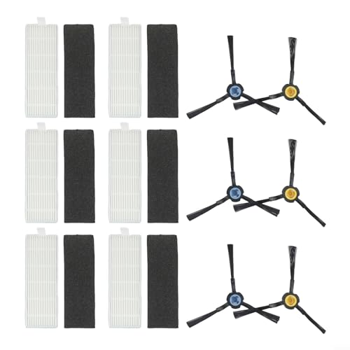 Staubsauger Ersatzteile passend für Silvercrest SSRA1 Kehrmaschine Zubehör 6 Seitenbürsten + 6 Sets Filter Staubsauger Ersatzteile passend für Silvercrest SSRA1 Kehrmaschine Zubehör 6 Seitenbürsten + 6 Sets Filter von NbgrvB