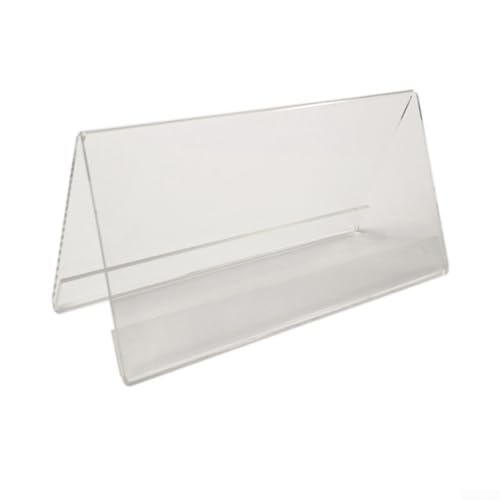 Stilvolle transparente Preisschild-Halter präsentieren Produkte mit Eleganz (13 x 9 cm) von NbgrvB