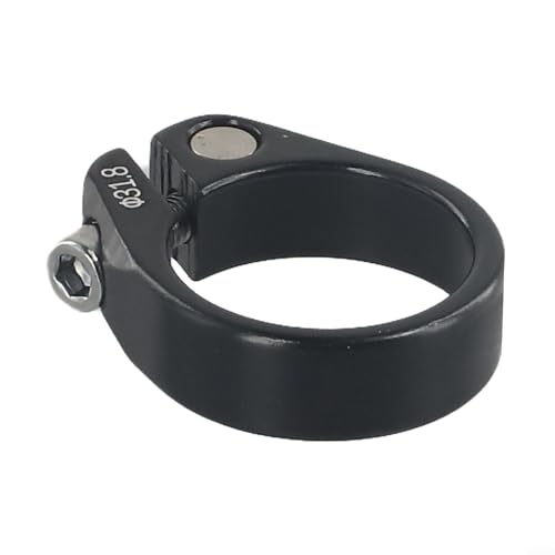 TANKE Leichte Sattelstützenklemme für Fahrräder, Aluminiumlegierung, 31 8 mm/34 9 mm Spezifikationen (Schwarz 31,8) von NbgrvB