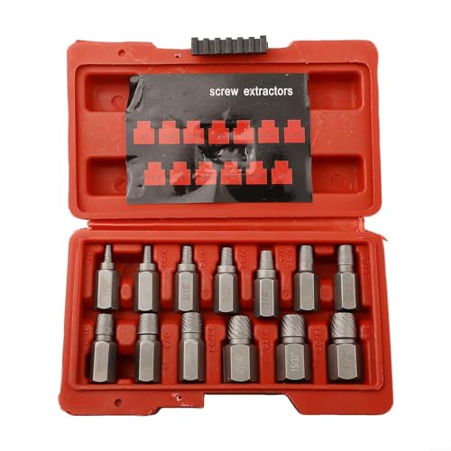 Umfassendes 13-teiliges Werkzeug-Set zum Entfernen von gebrochenen Schrauben, perfekte Ergänzung für jeden Werkzeugkasten Umfassendes 13-teiliges Werkzeug-Set zum Entfernen von gebrochenen Schrauben, perfekte Ergänzung für jeden Werkzeugkasten von NbgrvB