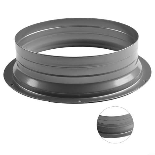 Ventilator-Anschluss für Luftkanalsysteme, verzinkter Metallflansch für sichere Montage (200 mm) von NbgrvB