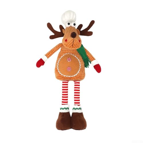 Verstellbare stehende Elchpuppe Figur für Weihnachtsfeiertage Dekor mit Teleskopbeinfunktion (B) von NbgrvB
