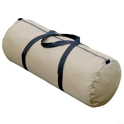Wasserdichte Aufbewahrungstasche für Ausrüstung, große Oxford-Tuch-Zelttasche mit starkem Griff für einfachen Transport (Khaki, 29 x 72 cm) von NbgrvB