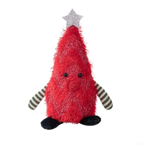 Weihnachtsbaumschmuck aus Stoff, beleuchtet, für festliche Atmosphäre an Bäumen, Türen und Wänden (rot) von NbgrvB