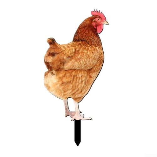 Wetterfeste Huhn-Skulptur Hofkunst für den Außenbereich mit Acrylmaterial (A) von NbgrvB